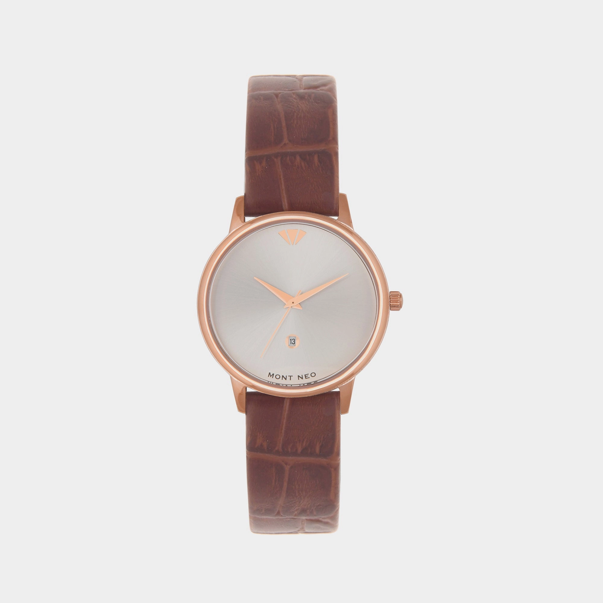 Women Silver Analog Leather Watch L1034E-L3303