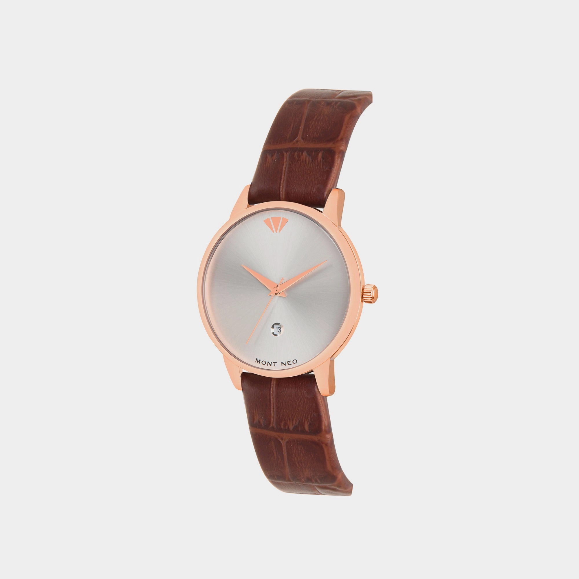 Women Silver Analog Leather Watch L1034E-L3303
