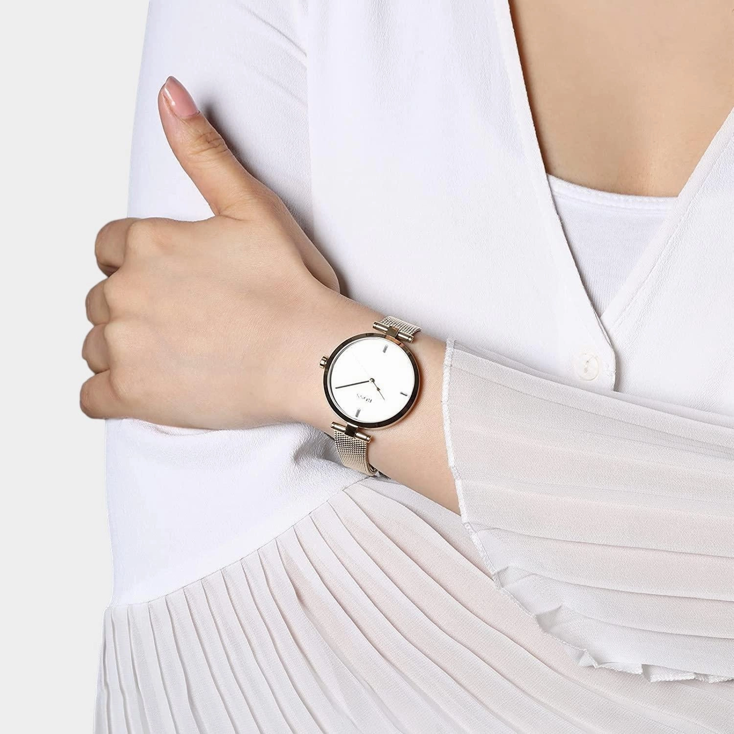 Women Silver Analog Stainless Steel Watch 1502586