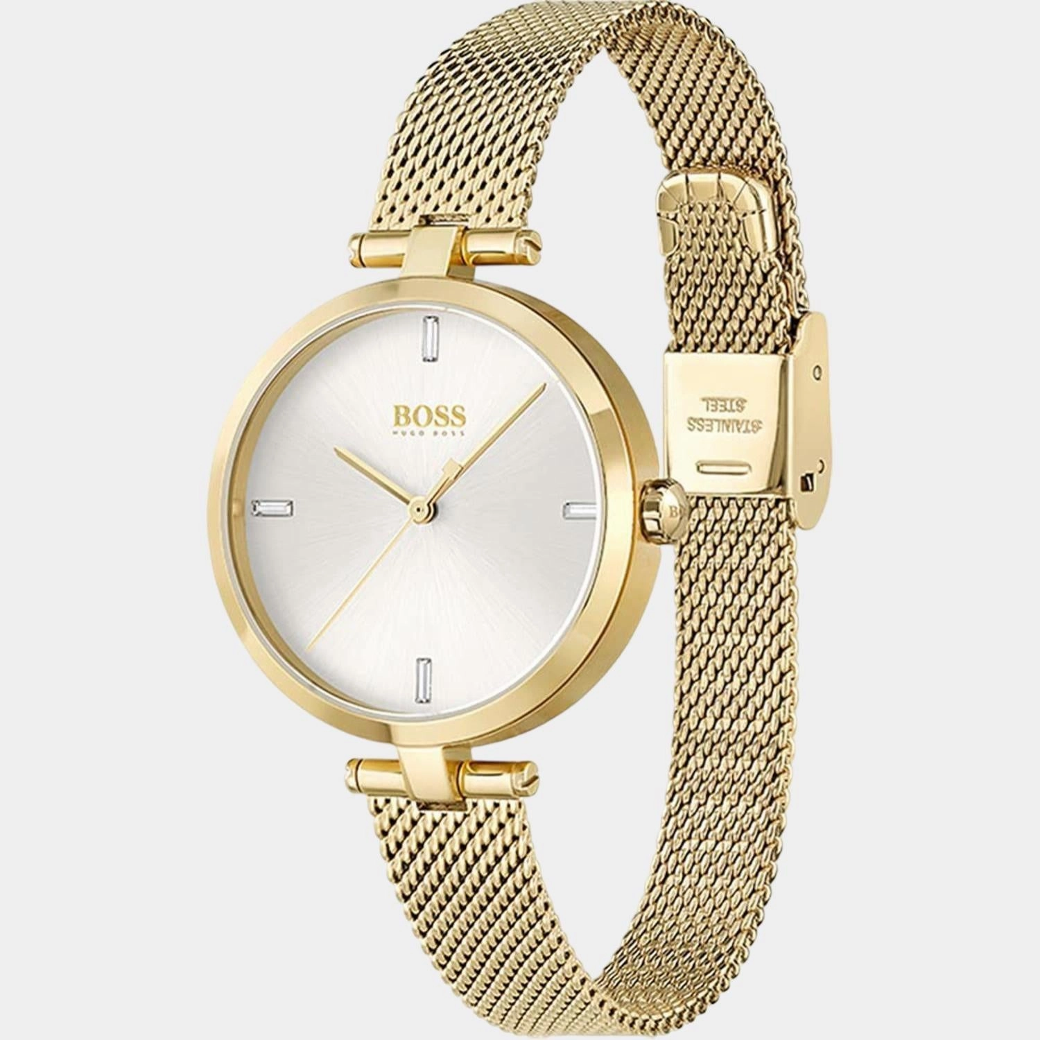 Women Silver Analog Stainless Steel Watch 1502586