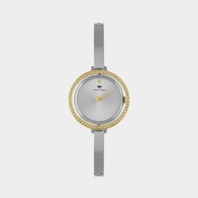 Women Silver Analog Stainless Steel Watch 2012T-M1203