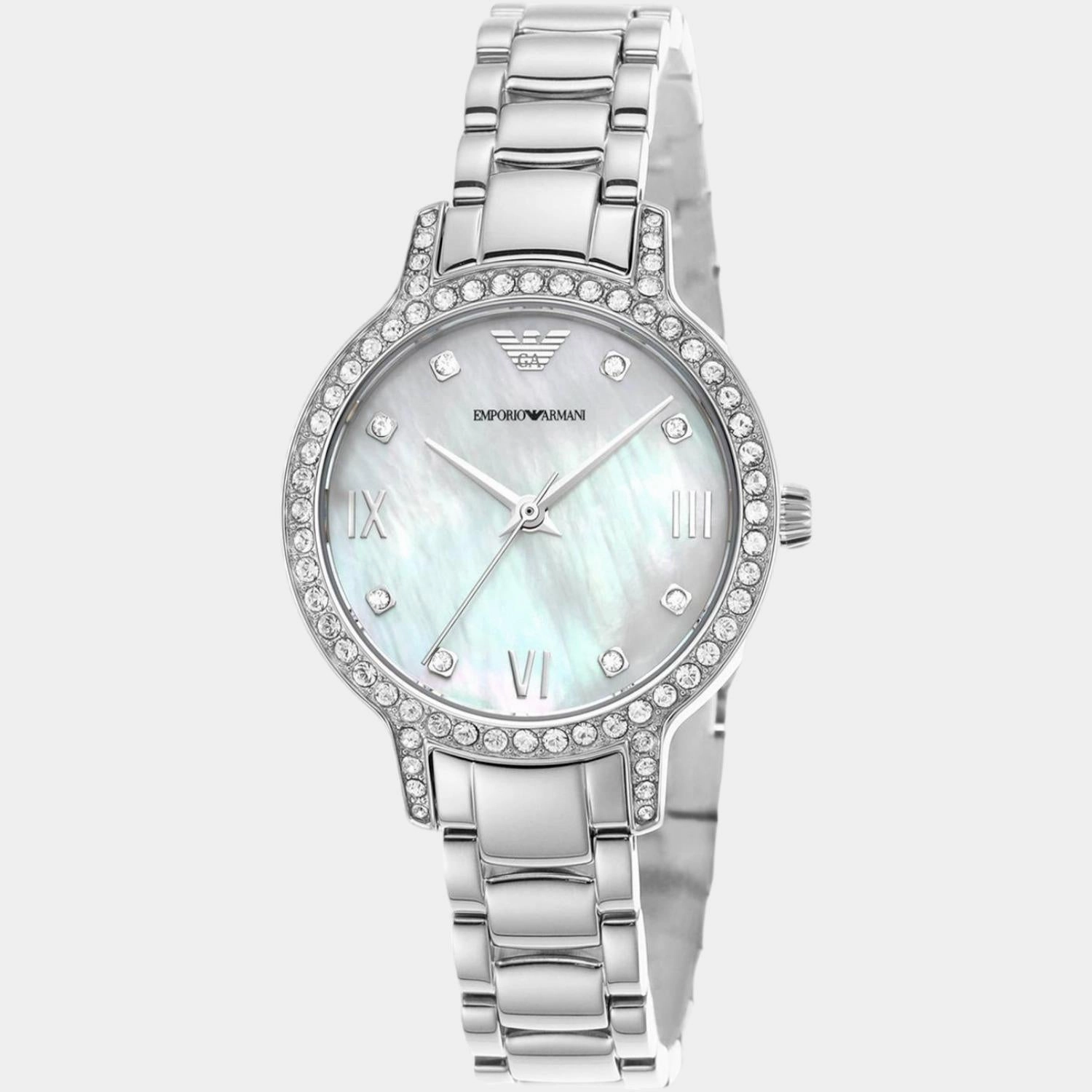 Women Silver Analog Stainless Steel Watch AR11484
