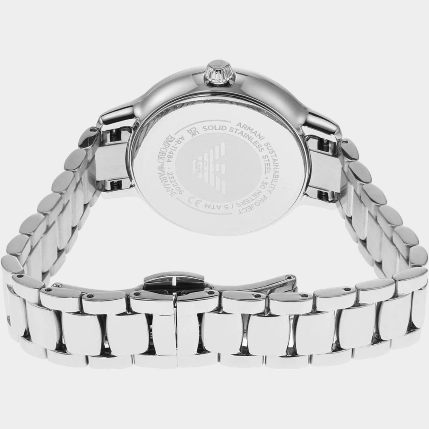 Women Silver Analog Stainless Steel Watch AR11484