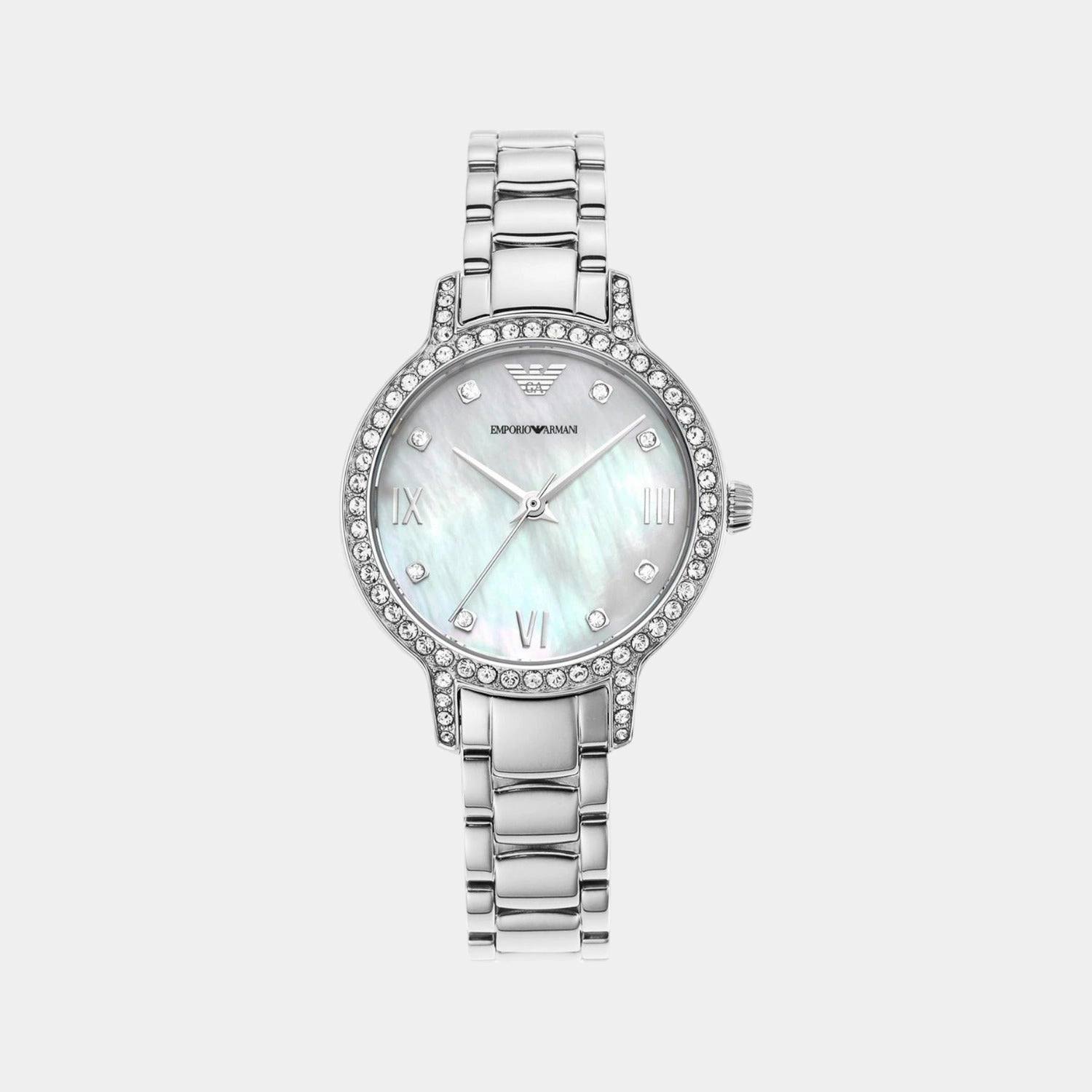 Women Silver Analog Stainless Steel Watch AR11484