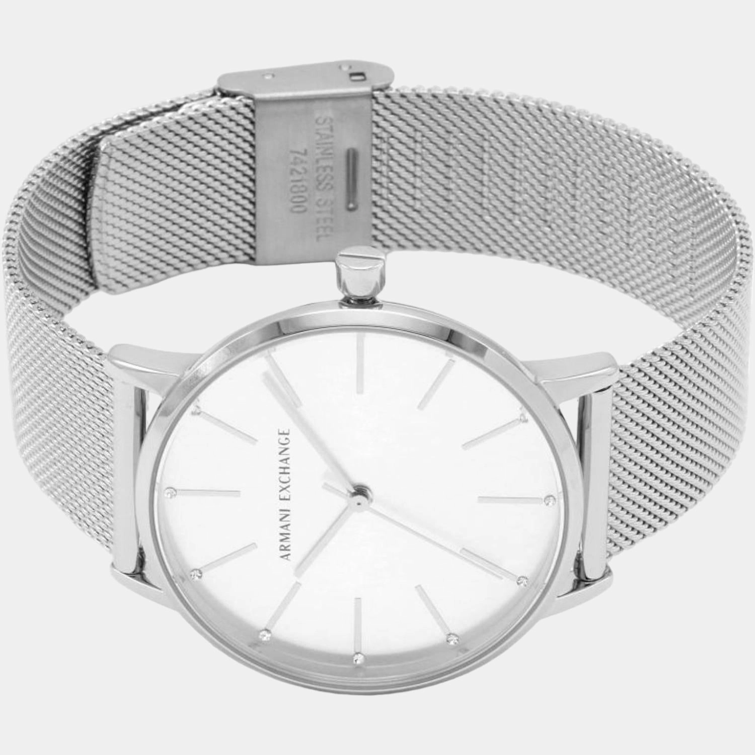 Women Silver Analog Stainless Steel Watch AX5535