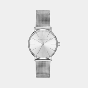 Women Silver Analog Stainless Steel Watch AX5535