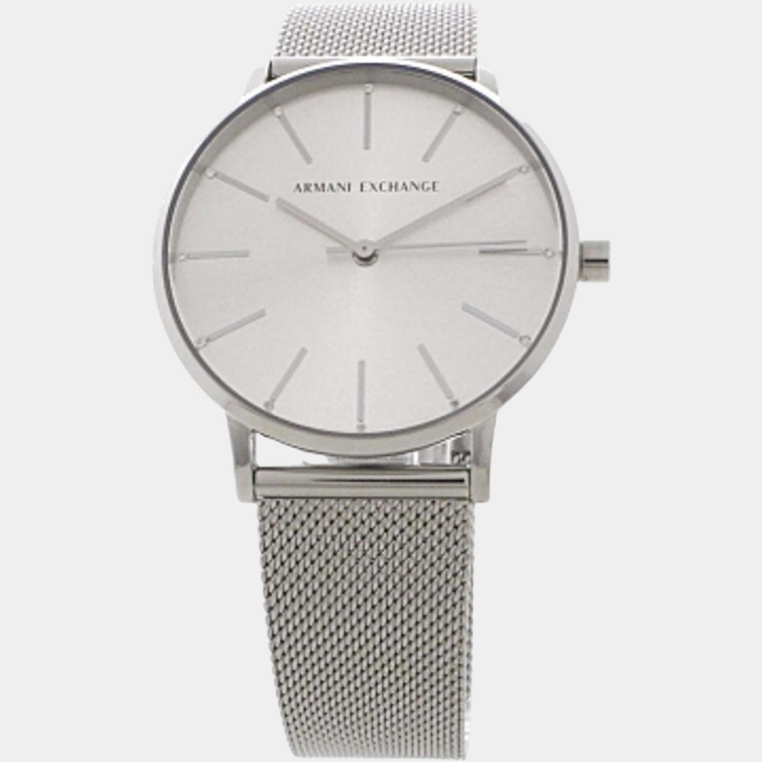 Women Silver Analog Stainless Steel Watch AX5535
