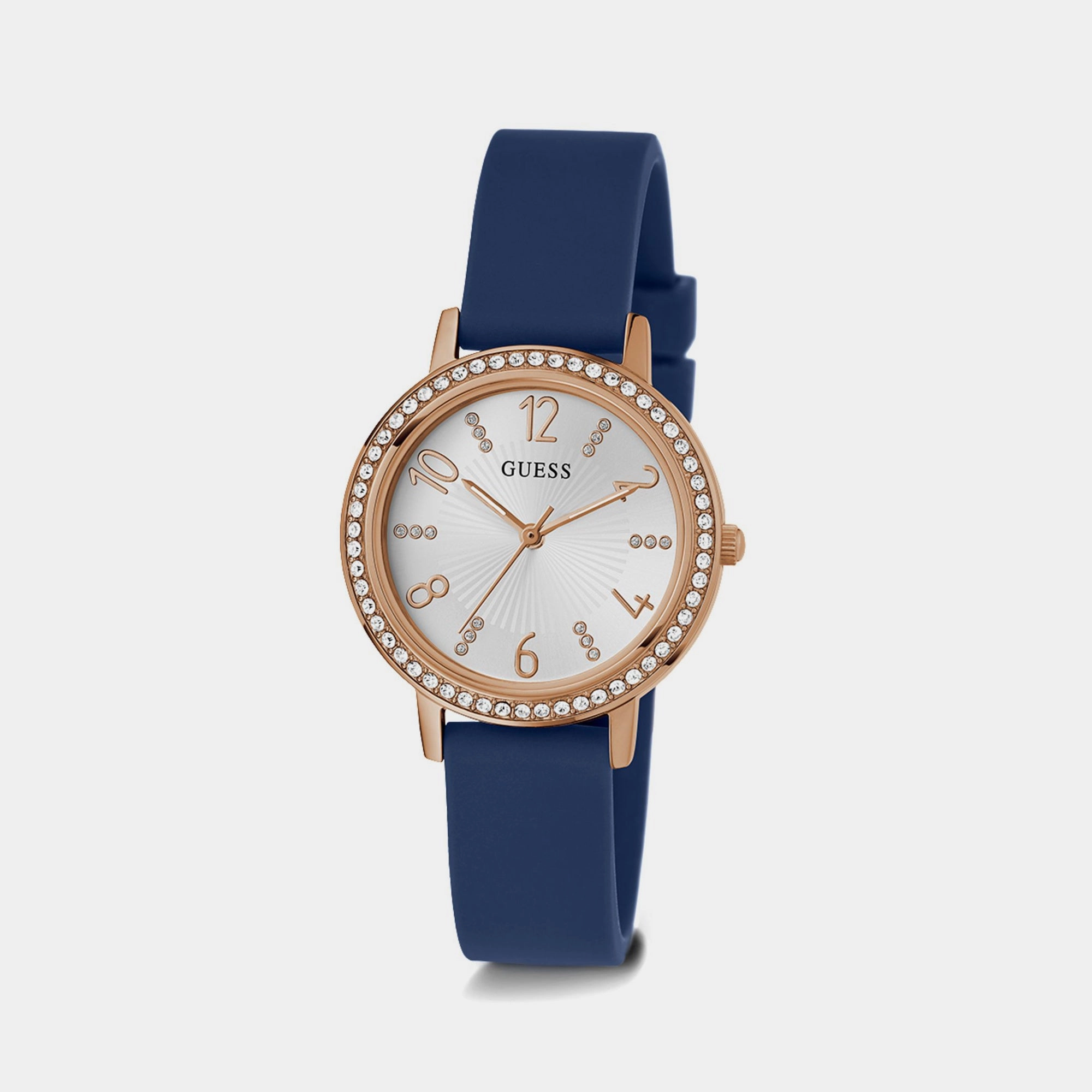 Women White Analog Leather Watch GW0591L1