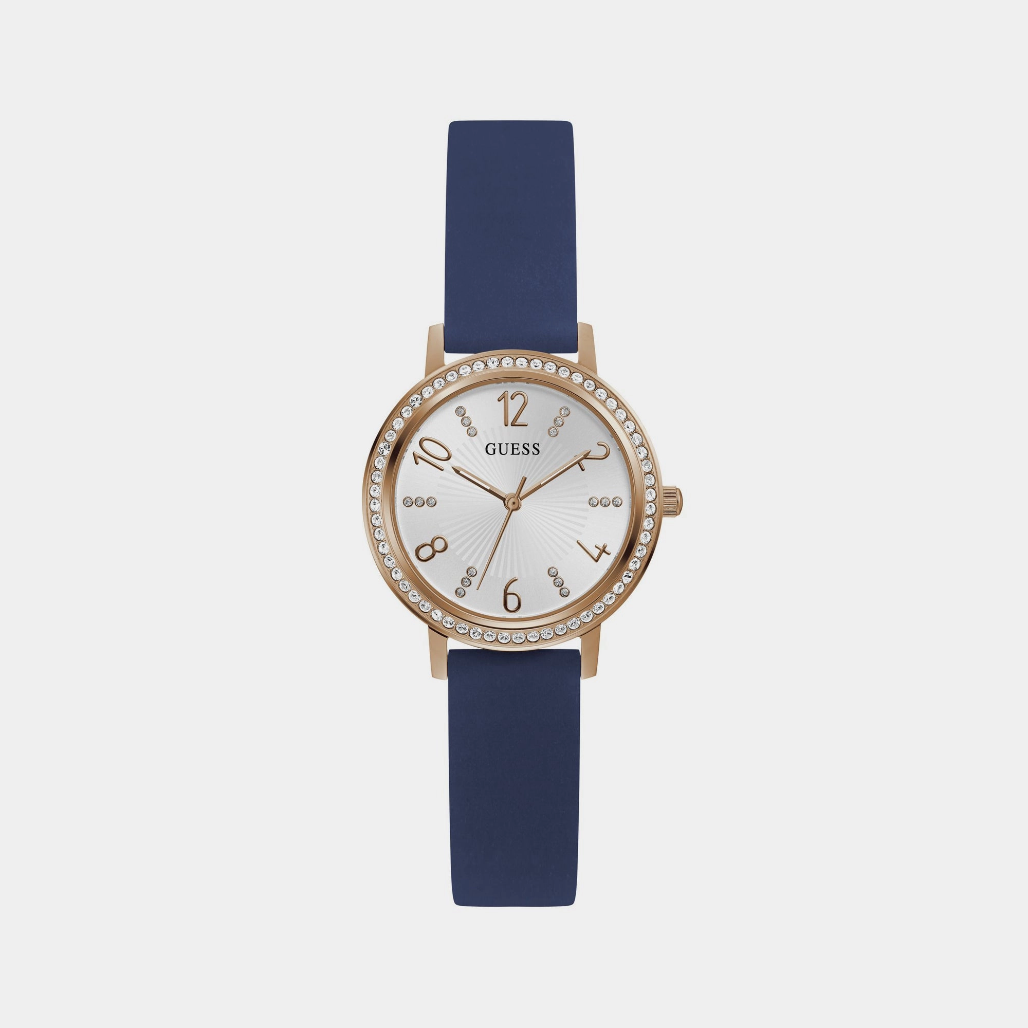 Women White Analog Leather Watch GW0591L1