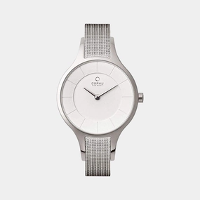 Women White Analog Stainless Steel Watch V165LXCIMC
