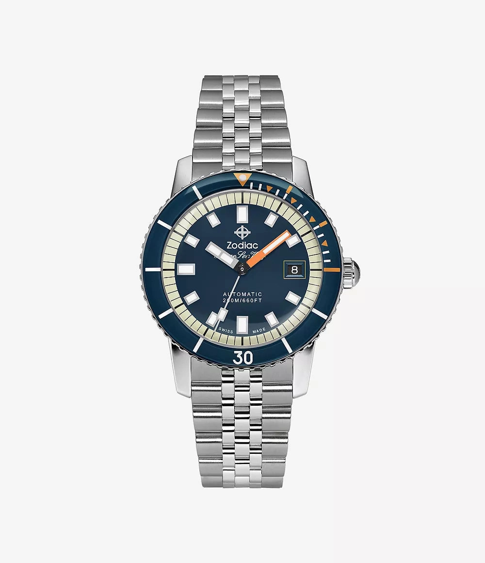 Zodiac Men's Compression Automatic, Stainless Steel Watch
