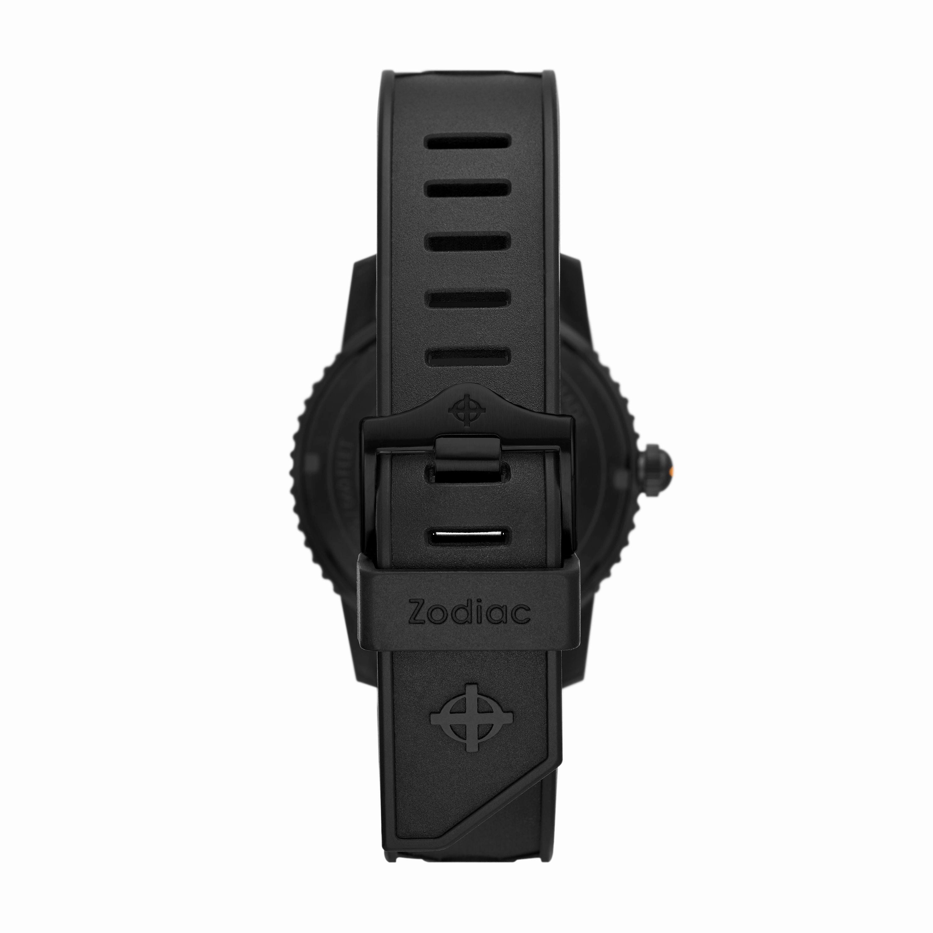 Zodiac Men's Super Sea Wolf Compression Automatic, Black Stainless Steel Watch