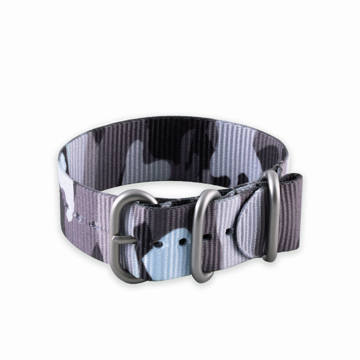 Zulu nato 3 rings watchstrap - Camo nylon / fabric (brown, brown/green, grey)