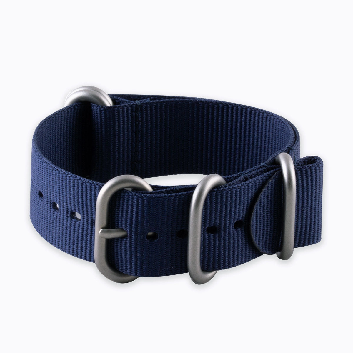 Zulu nato watch band 5 rings - Nylon / fabric (blue, black, kaki, beige, grey)