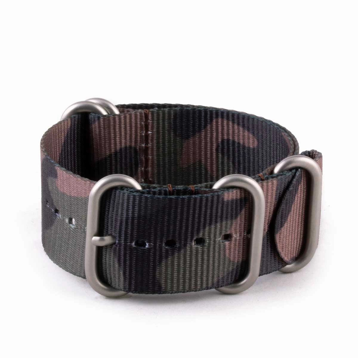 Zulu nato watch band 5 rings - Nylon / fabric (solid color, stripes, pattern)