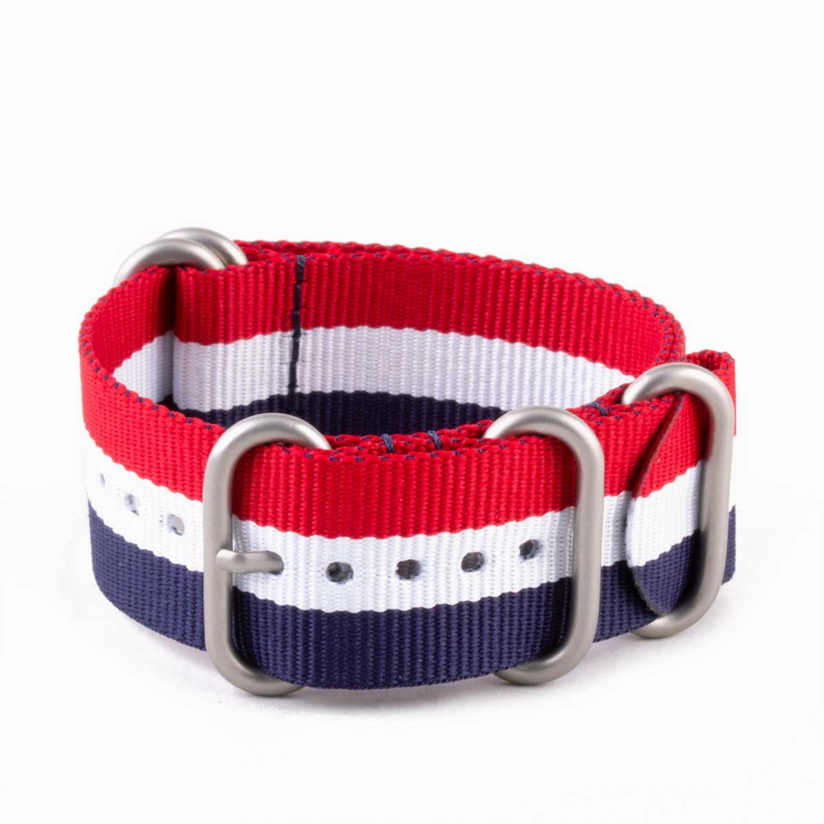 Zulu nato watch band 5 rings - Nylon / fabric (solid color, stripes, pattern)