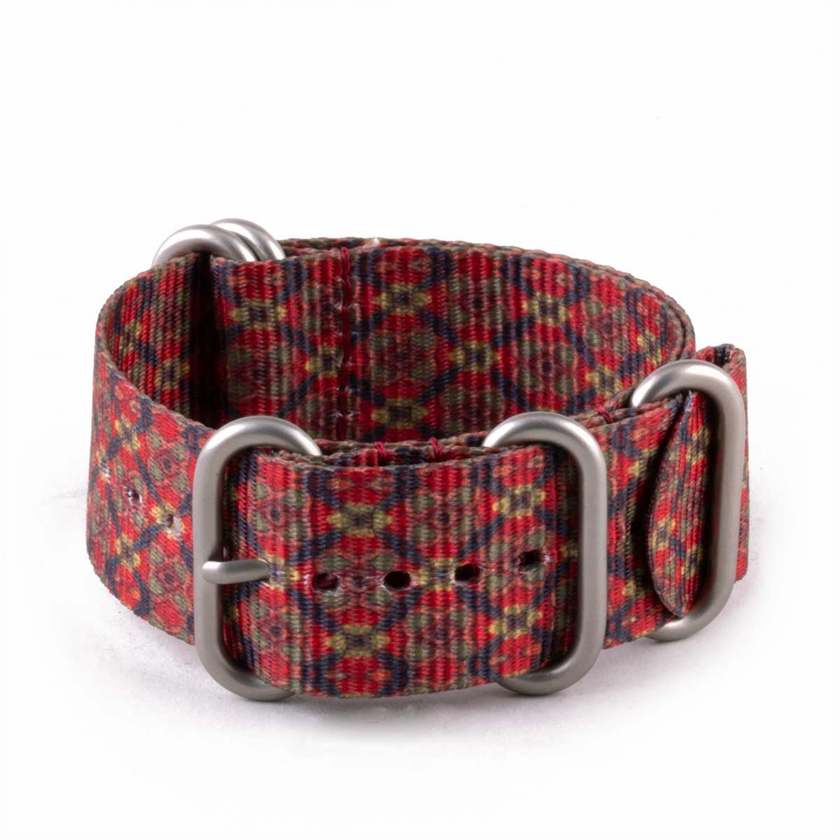 Zulu nato watch band 5 rings - Nylon / fabric (solid color, stripes, pattern)