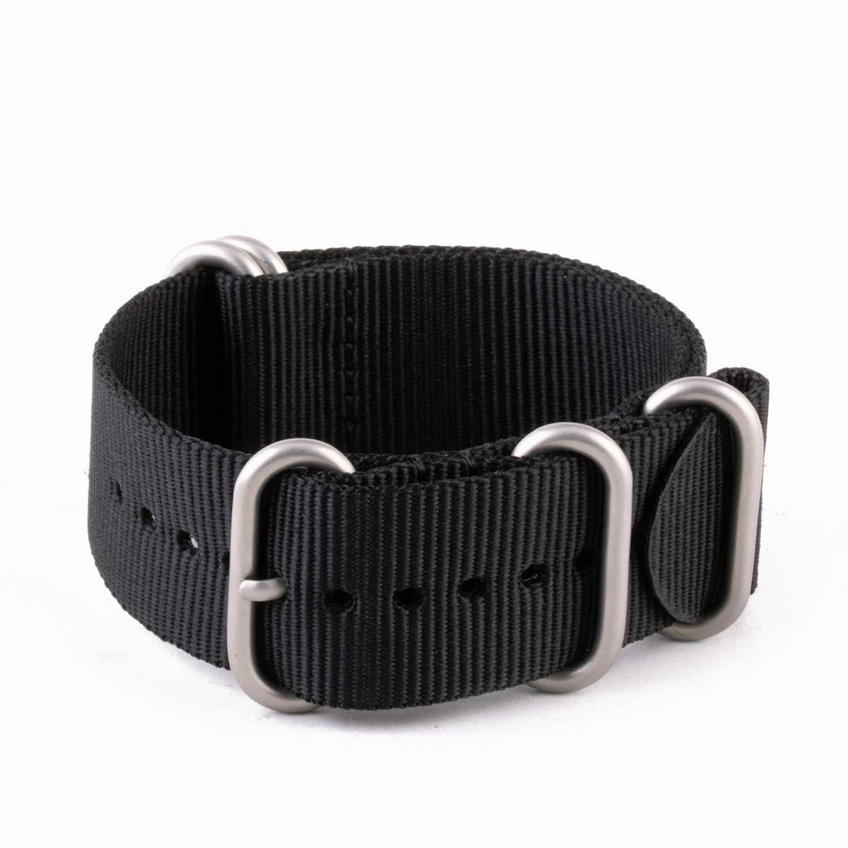 Zulu nato watch band 5 rings - Nylon / fabric (solid color, stripes, pattern)