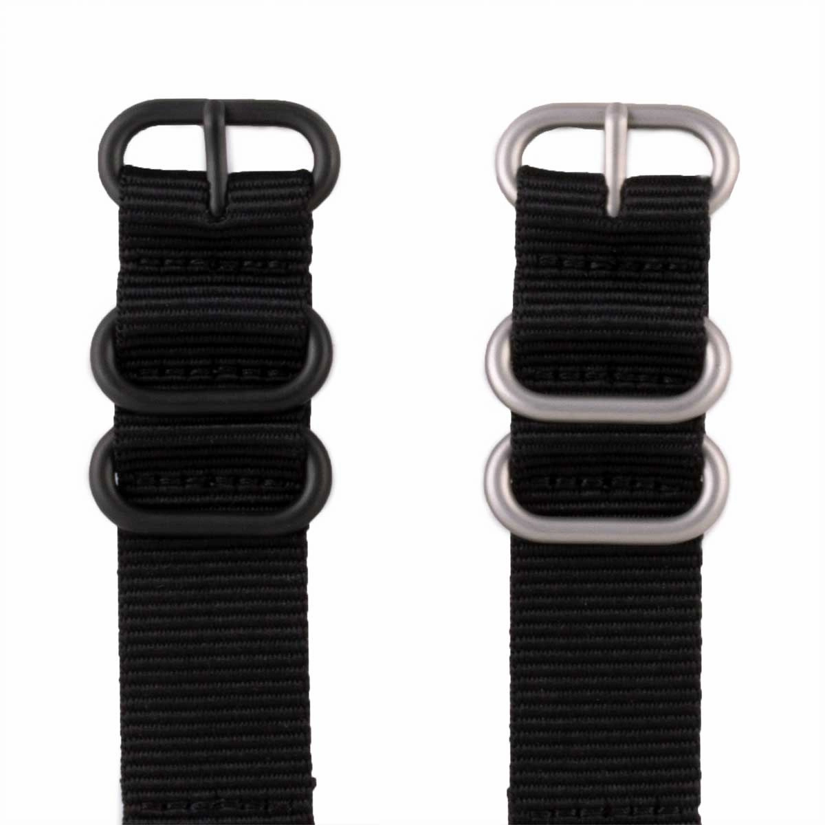 Zulu nato watch band 5 rings - Nylon / fabric (solid color, stripes, pattern)