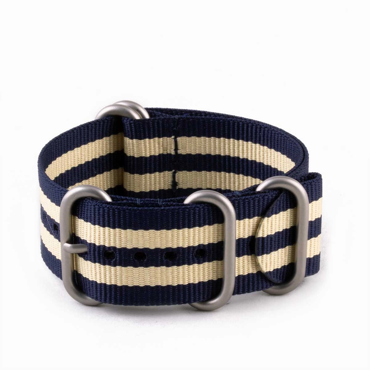 Zulu nato watch band 5 rings - Nylon / fabric (solid color, stripes, pattern)